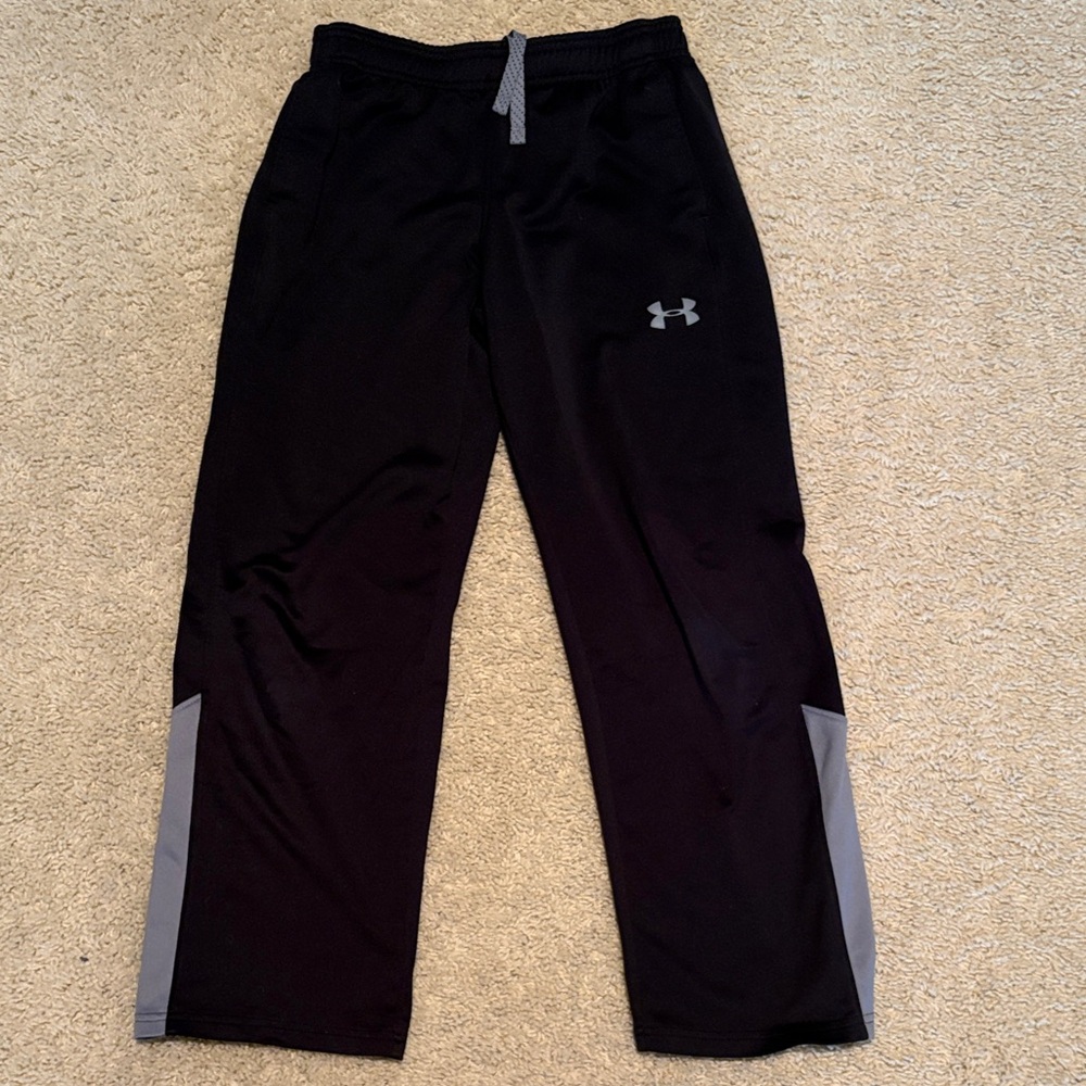 Under Armour Black Athletic Pants with Gray Accents